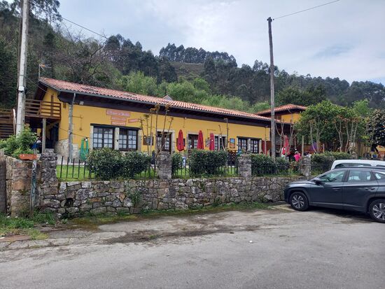 Das Restaurant. Doch leider ist die Küche so überlastet, das wir nur ein Getränk bekommen. So ist das Leben...
Aber es gibt einen Stempel  