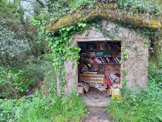 Die urigste Bücherei, die ich jemals sah. Mitten in der Pampa  