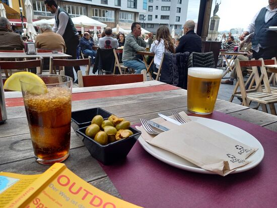 Wir lassen uns nieder und genießen die Zeit  