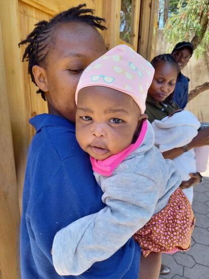 Die kleine Precious muss auch zum Check Up.