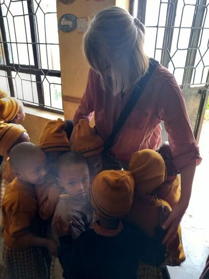 Wir wurden stürmisch begrüßt.