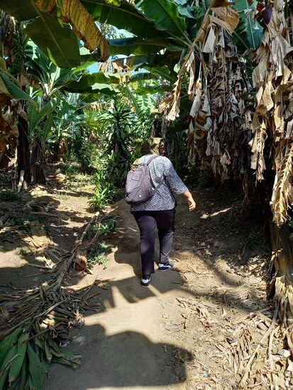 Wir müssen noch ein kleines Stück zu Fuß.