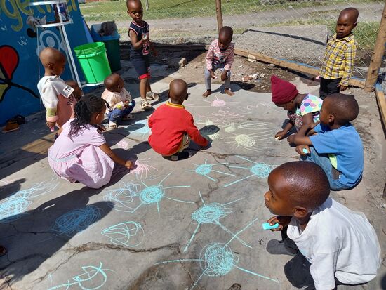 Die Kinder hatten eine riesige Freude daran  
