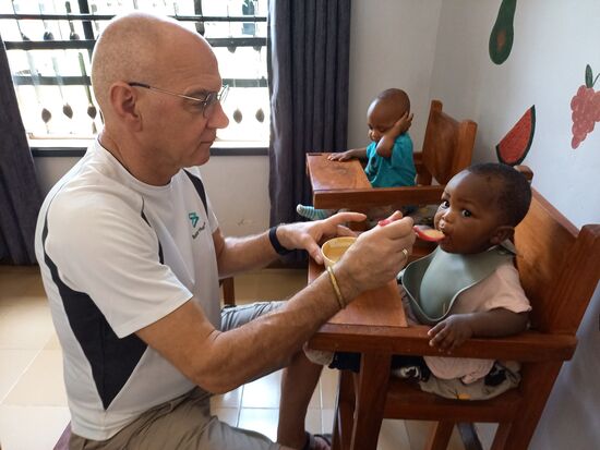 Matthias wird sofort im Tagesgeschehen eingebunden  