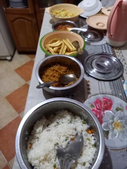 Der Tag endet mit einem leckeren Essen  