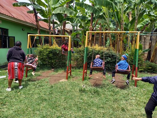 Das Tuleane verfügt über einige Spielgeräte.