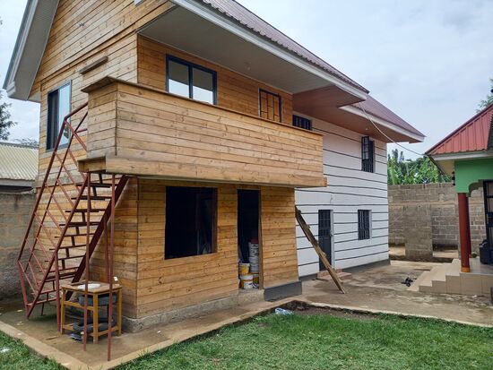 Das neue Haus für die Freiwilligen.