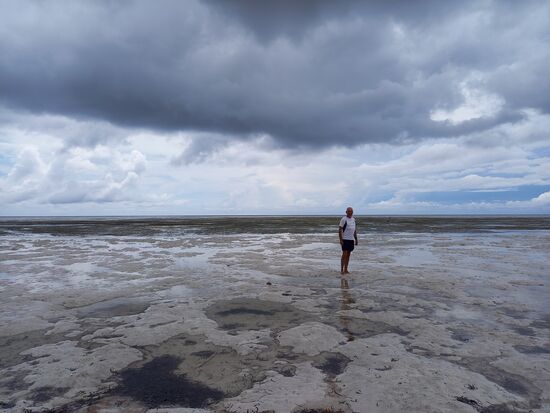 Es ziehen immer wieder dunkle Wolken auf, doch bisher blieben wir tagsüber weitestgehend vom Regen verschont.