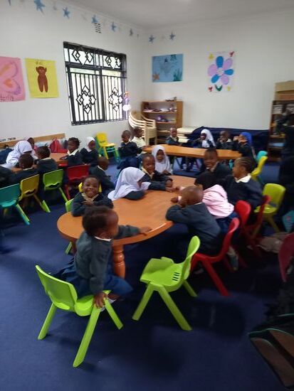 Ein Blick ins Klassenzimmer.