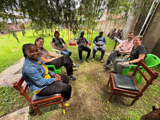 In lockerer Runde haben wir uns ausgetauscht.