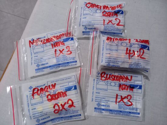 Das alles muss ich sieben Tage lang nehmen.