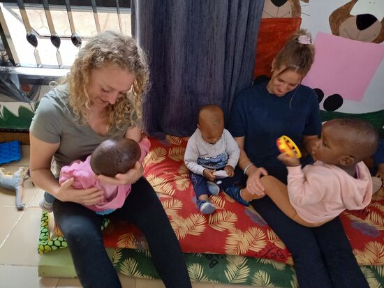 Sie haben die Kinder sofort ins Herz geschlossen  