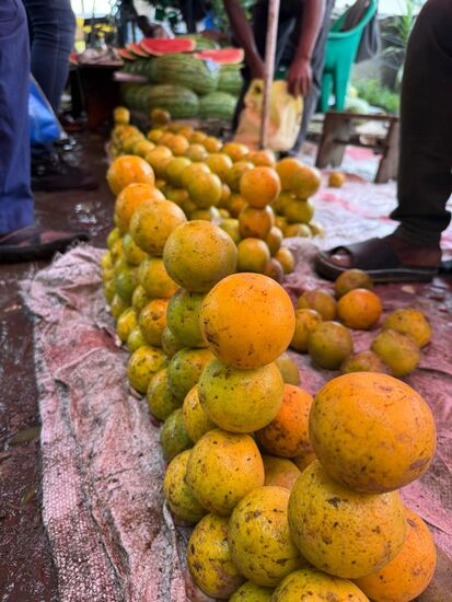 Kleine Kunst mit Obst  