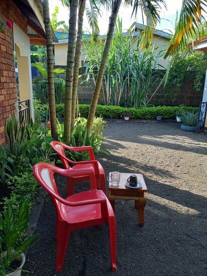 Bei Witness setze ich mich mit einem Kaffee in den Schatten.