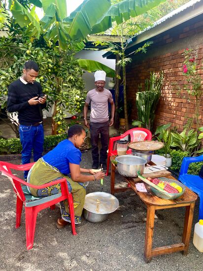 Witness hat eigens einen Koch einbestellt.