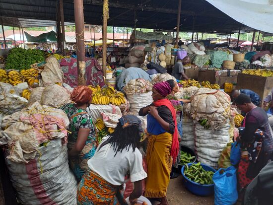 Wir schlängeln uns Nancy folgend durch das Marktgeschehen.
