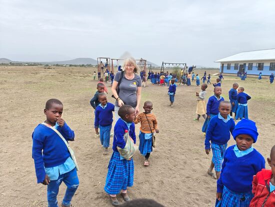 Danach verbringen wir noch ein wenig Zeit mit den Kindern.