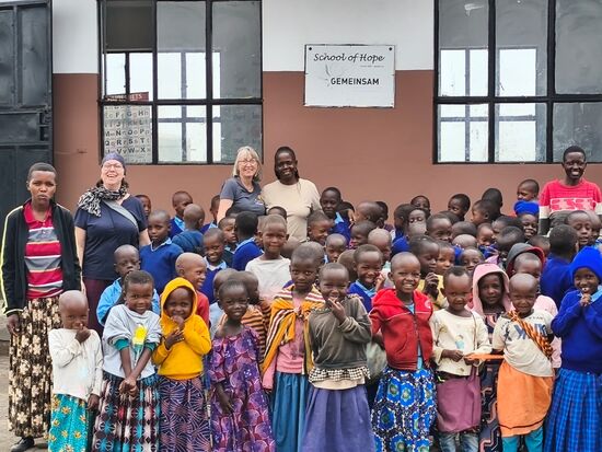 Ehe wir fahren gibt es das obligatorische Abschiedsfoto.