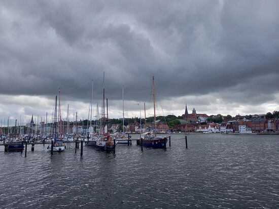 Große Regenwolken, aber wir sind trocken geblieben  