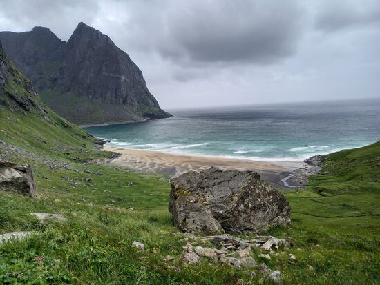 Wow, dann die tolle Sicht auf die Bucht.