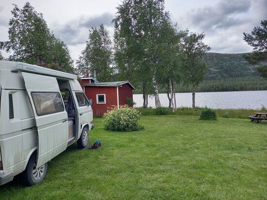 Campingplatz mit Seeblick
