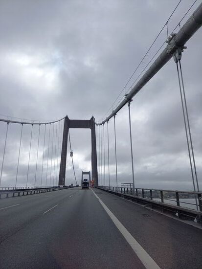 Diese Brücke führt uns auf die drittgrößte Insel Dänemarks - Fünen.