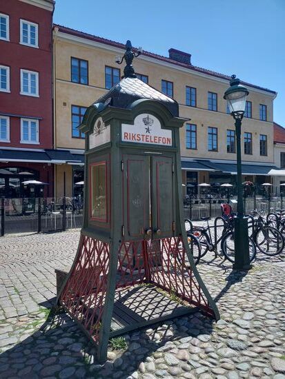 Eine historische Telefonzelle
