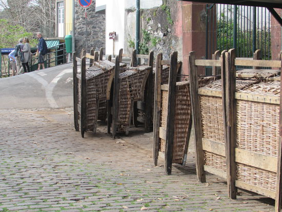 Aber zumindest die Korbschlitten konnten wir inspizieren.