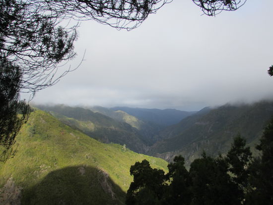 Unterwegs immer wieder ein Blick auf die Bergwelt.