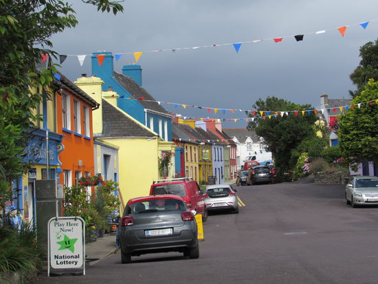 Unmittelbar am Ortsausgang fahren wir Richtung "Strand"...