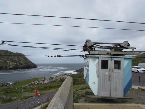 Wir sind am Cable Car angekommen. Leider sehen wir es nicht in Betrieb.