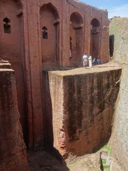 St Gabrial - Raphael es wird  vermutet das sie ursprünglich als Festung für König Lalibela gebaut wurden.