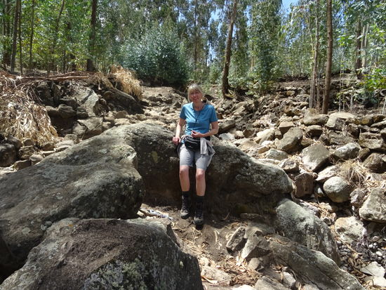In der Regenzeit ist dies ein reißender Fluss.