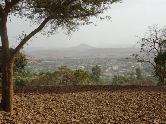 Bevor der Rückweg angetreten wird, hat Matthias noch einen schönen Blick auf die Stadt.