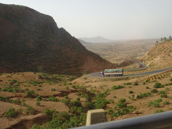 Die Straße der wir folgen.