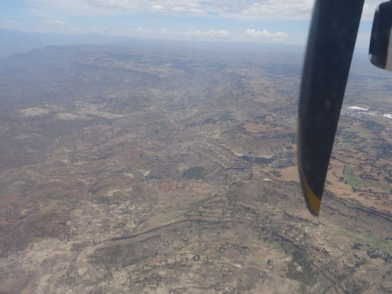 Auf den Plateaus wird Ackerbau betrieben.