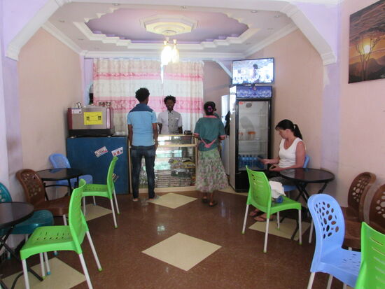 Frühstück im Blue Nil