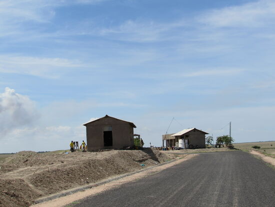 Der Grenzübergang zu Kenia. Hier drehen wir um.