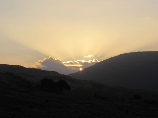 Die Sonne geht auf und ….