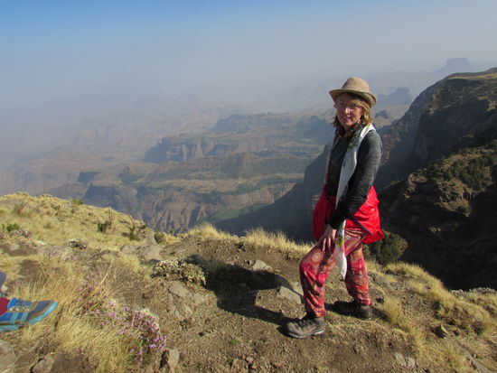 Ich bestaune die Aussicht 