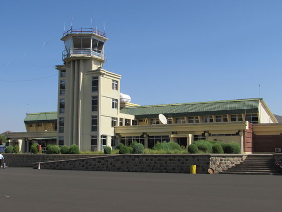 Der Flughafen von Lalibela scheint noch relativ neu und es sieht alles seht sauber aus.