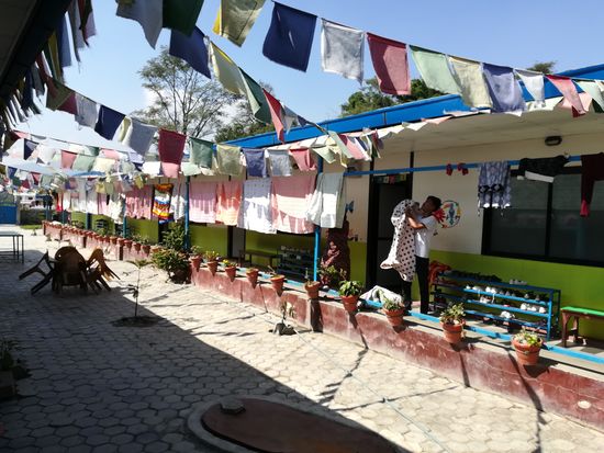 Kaum sind die vielen Kinder abgereist, ist großes lüften und putzen angesagt.