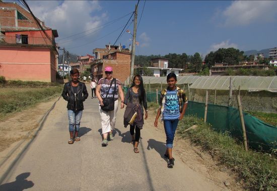 Die Kinder haben sich richtig raus geputzt.