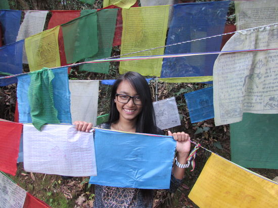 Auch ich liebe den Anblick dieser bunten Gebetsfahnen.