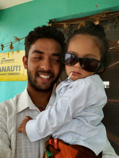 Auch Kumar kommt noch mal vorbei, um good bye zu sagen.