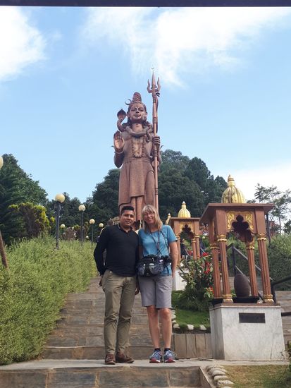 Wir sind wieder mit Suresh unterwegs.