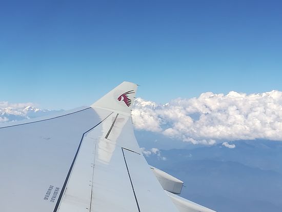 Wow, noch einmal eine super Aussicht auf den Himalaya.