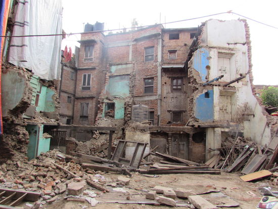 Leider ist auch noch so viel Zerstörung zu sehen 