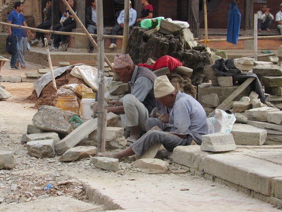 An jeder Ecke wird gearbeitet und wieder aufgebaut.