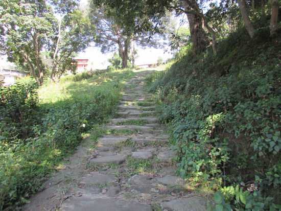 Aber vorher müssen wir noch diese Stufen steigen.